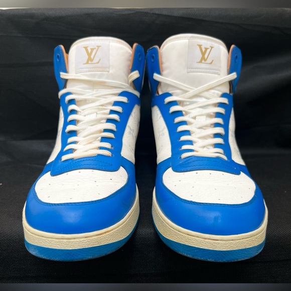 Louis Vuitton Rivoli Sneakers White and Blue. Sz 10 (preowned) accept offers - Picture 3 of 6